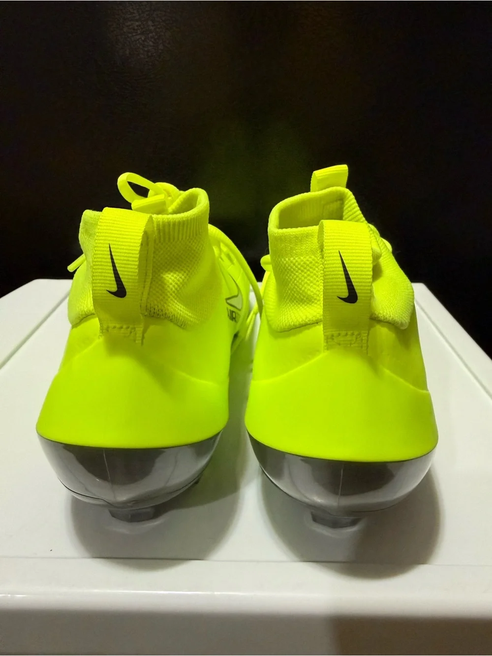 Nike Vapor Pro 1 Football Cleats 'Volt /Silver' IQ5163-700 Men's Size 11.5